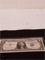 1957  $1  Silver Certificate with protective case