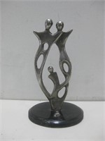 9" Metal Dancers Statue