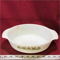 Anchor-Hocking Fire-King Milk Glass Casserole Dish