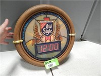 Old Style lighted digital clock
