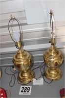 Pair of Brass Lamps (U234B)