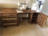 Sewing Table With Sewing Machine