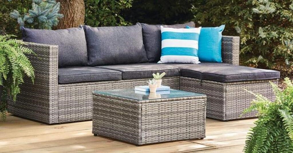 FOR LIVING 3PCS ALL-WEATHER WICKER OUTDOOR/PATIO