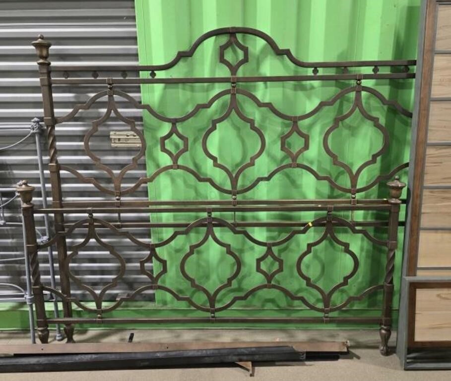 4 Poster King Size Iron Bedstead W/ Bronze Finish