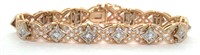Jewelry 3.22 Ct Diamond 34 Gram 14K Bracelet