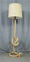 Rope Floor Lamp 64" tall, foot operated switch