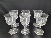 6 Crystal D'Arques Durmand Chaumont Glasses