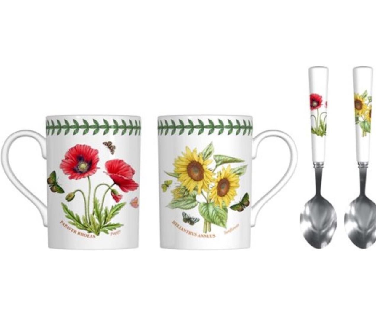 ($59) Botanic Garden Mug and Teaspoon Set