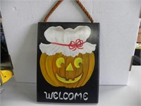 Painted  Halloween Sign