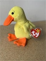 Ty Beanie Baby - Quackers w/ PVC