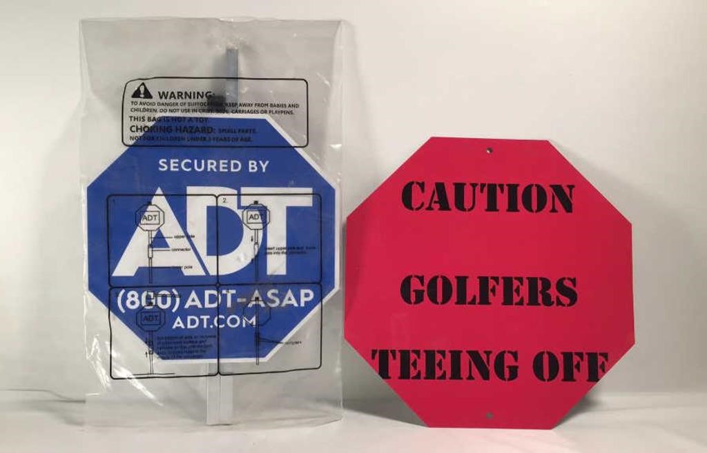 New ADT Yard Sign & “Golfers” Sign