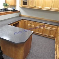 Corner unit- cabinet w/laminate counter top