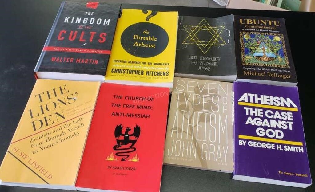 8 Asstd Cultural, Religious &  Ideology Books