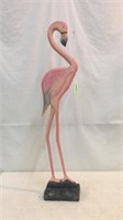 Pink Wooden Flamingo V12A