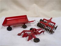 Vintage Die cast? tractor implements