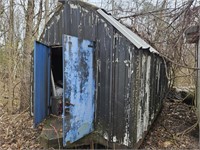 HOMEMADE PORTABLE SHED WITH CONTENTS