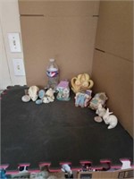 11pc Porcelain Easter Figurines and Decor