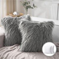 X59  Phantoscope Mongolian Faux Fur Throw Pillow