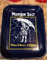 Morton Salt metal tray