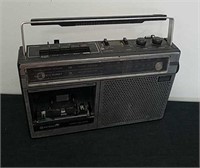 Vintage Hitachi cassette recorder with AM FM