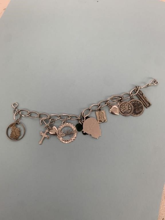 Charm Bracelet, Some Charms Marked 925