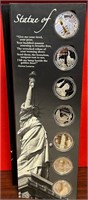 S - STATUE OF LIBERTY SILVER COIN COLLECTION (D25)