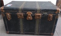 110 - VINTAGE STEAMER TRUNK  24X24X40"