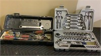 Socket Wrench Set & Assorted Hand Tools