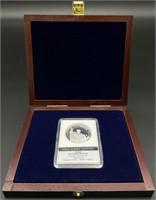 .999 Silver Apostle Peter Medal in Wood Case