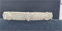Judith Ripka Sterling Silver Hinge Bracelet 925