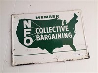 Vintage  NFO collective bargaining  advertising