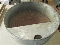 large oil catch pan, galvanized