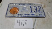 WINDSOR LICENSE PLATES, MATCHING PAIR, UNOPENED