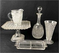 Selection of Crystal & Glass includes Cake Stand,