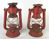Pair of Vintage Globe Brand Lanterns