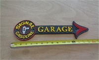 CAST IRON GARAGE SIGN 15" LONG