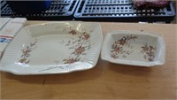 MATCHING PLATTER & BOWL (CHIPPED) ROYAL IRONSTONE