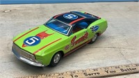 1/18 scale Tin Toy Battery Operated Race Car.