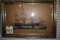 Currier & Ives Clipper Ship Red Jacket