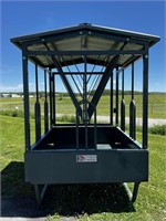 FARMCO HF SERIES covered slow hay feeder 6’ X