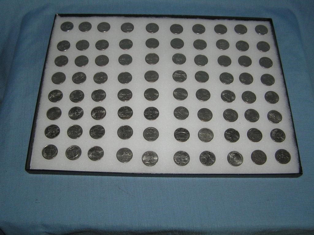 Large collection of US state quarters this large c