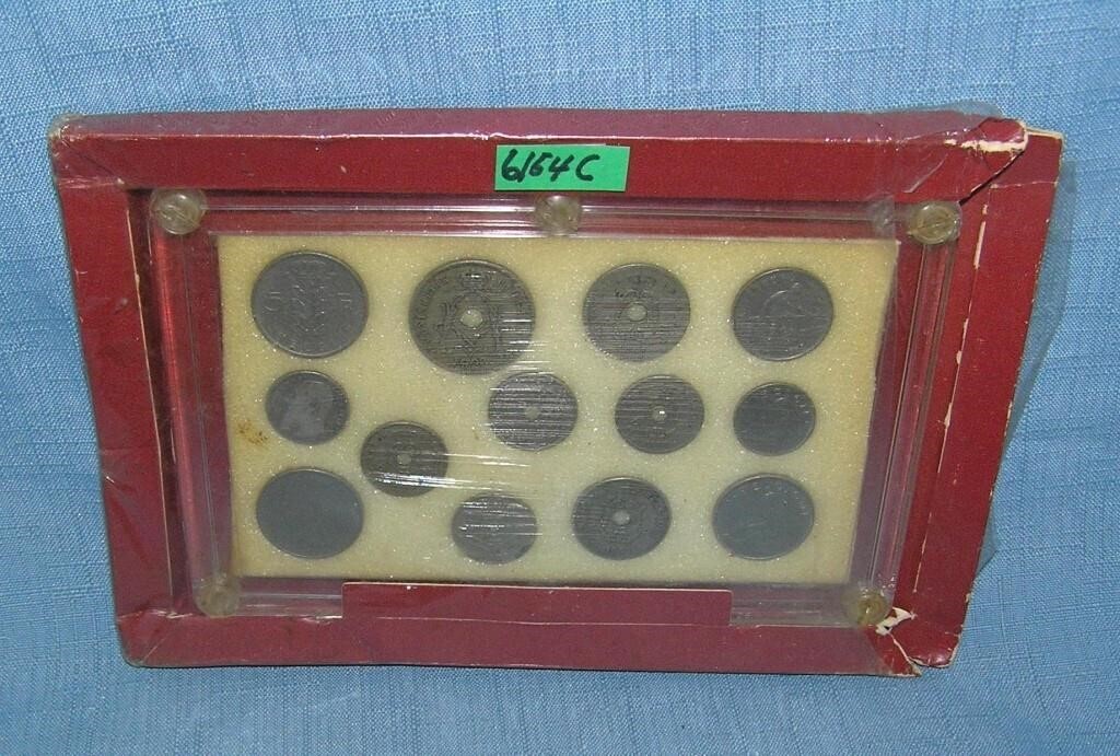 Collection of cased world coins