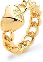 Exquisite 14k Gold-pl. Chunky Heart Ring