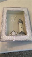Lighthouse Scene in shadow box