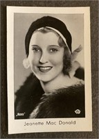 JEANETTE MACDONALD: Antique Tobacco Card (1931)