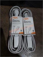 HDX 10ft Indoor Extension Cord White (2 Pack)
