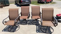 4 Swivel/Rocker Outdoor Chairs
