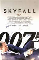 007 James Bond Skyfall Autograph Poster
