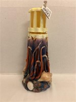Toby's Artistry in Wax Carved Lighthouse Candle