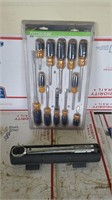 Torque wrench and screwdrivers brand new